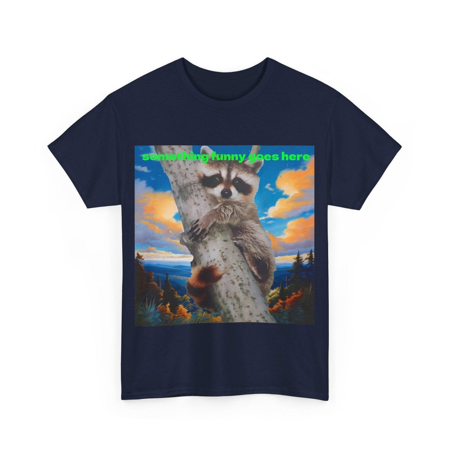 Raccoon Unisex Heavy Cotton Tee - S-Mart Shop Smart Treasures