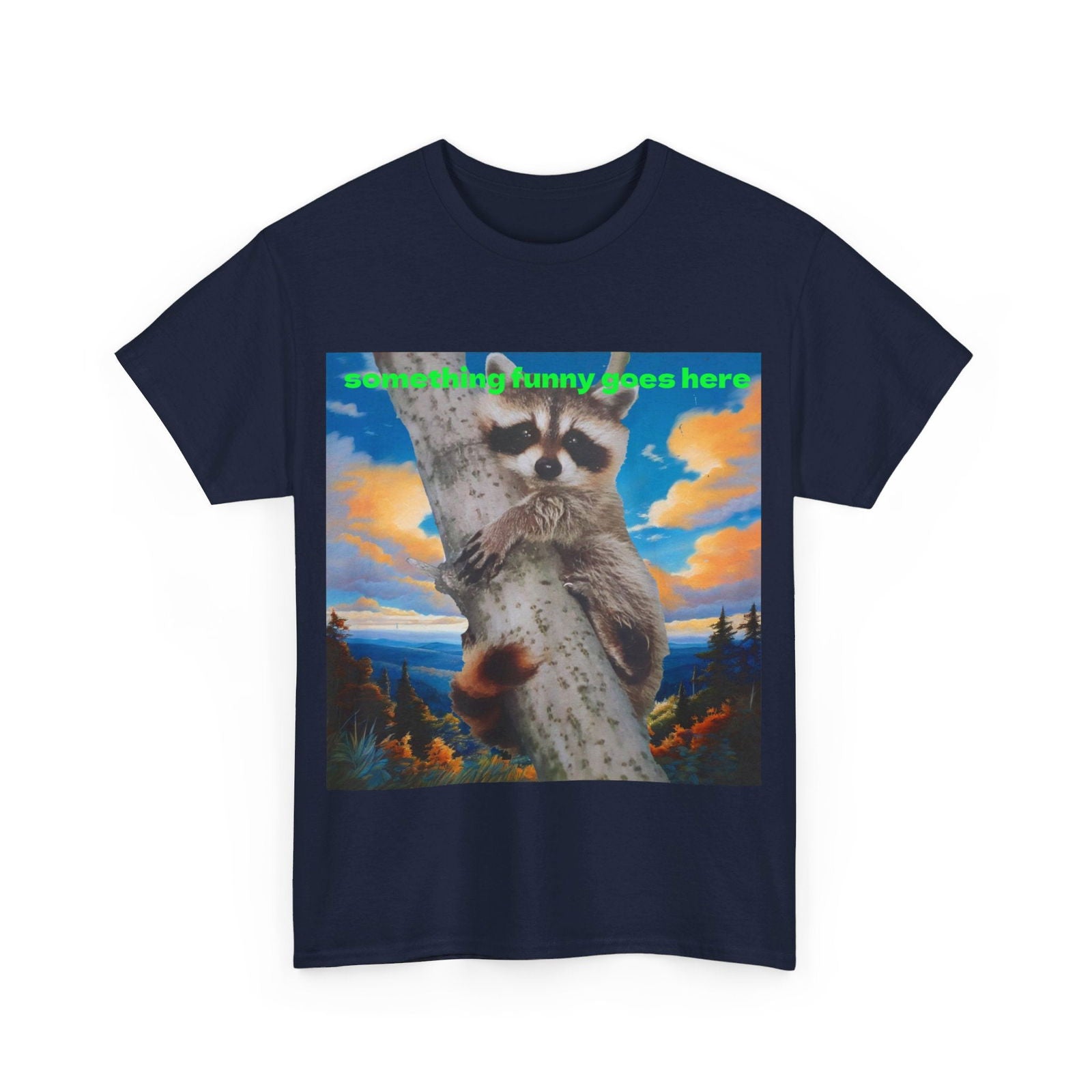 Raccoon Unisex Heavy Cotton Tee - S-Mart Shop Smart Treasures