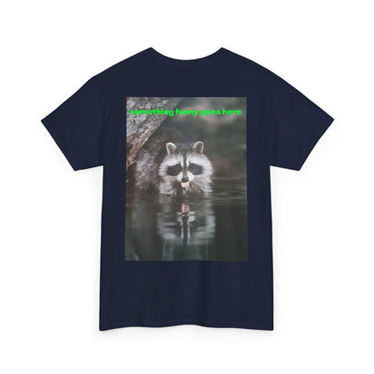 Raccoon Unisex Heavy Cotton Tee - S-Mart Shop Smart Treasures