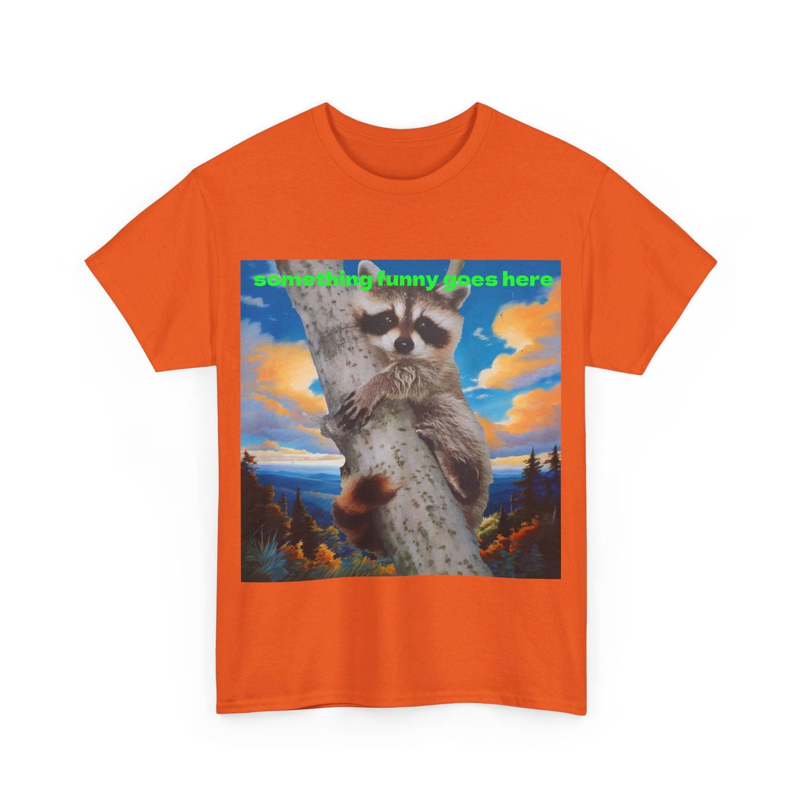 Raccoon Unisex Heavy Cotton Tee - S-Mart Shop Smart Treasures