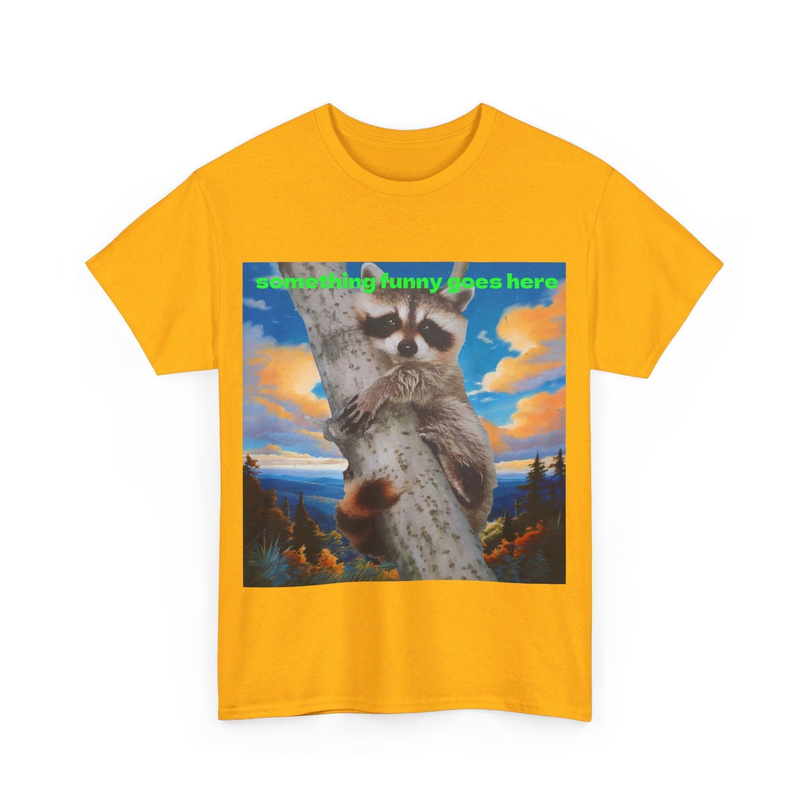 Raccoon Unisex Heavy Cotton Tee - S-Mart Shop Smart Treasures