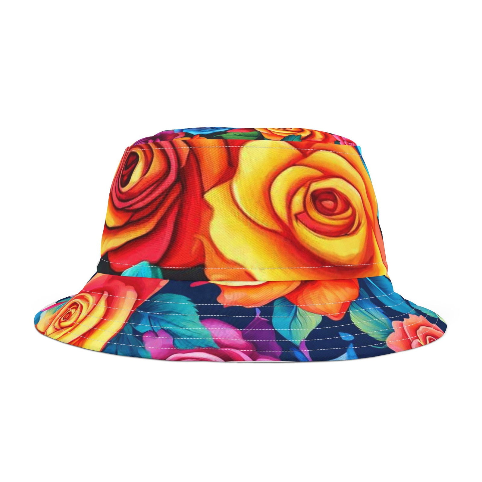 Rainbow Roses Bucket Hat (AOP) - S-Mart Shop Smart Treasures