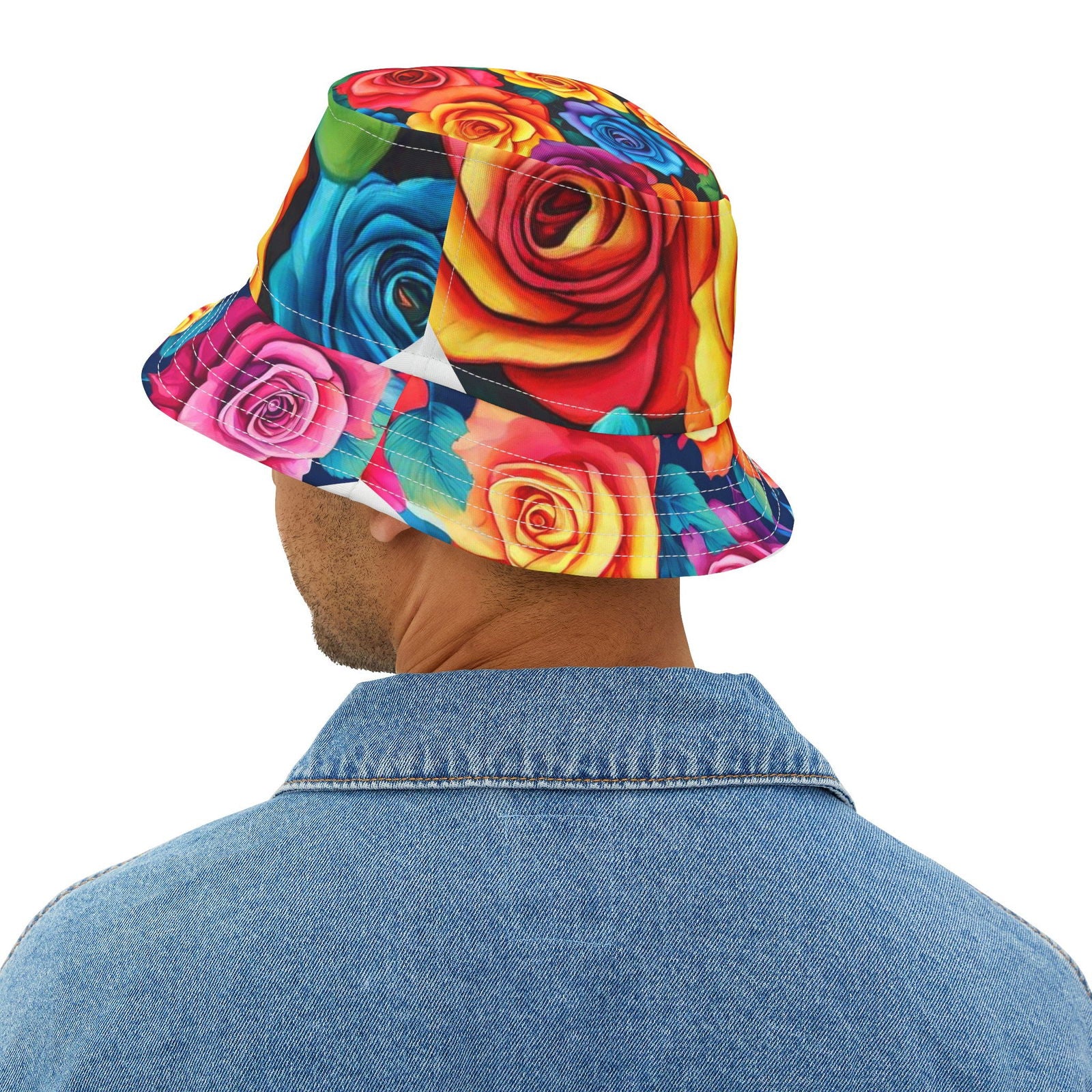 Rainbow Roses Bucket Hat (AOP) - S-Mart Shop Smart Treasures