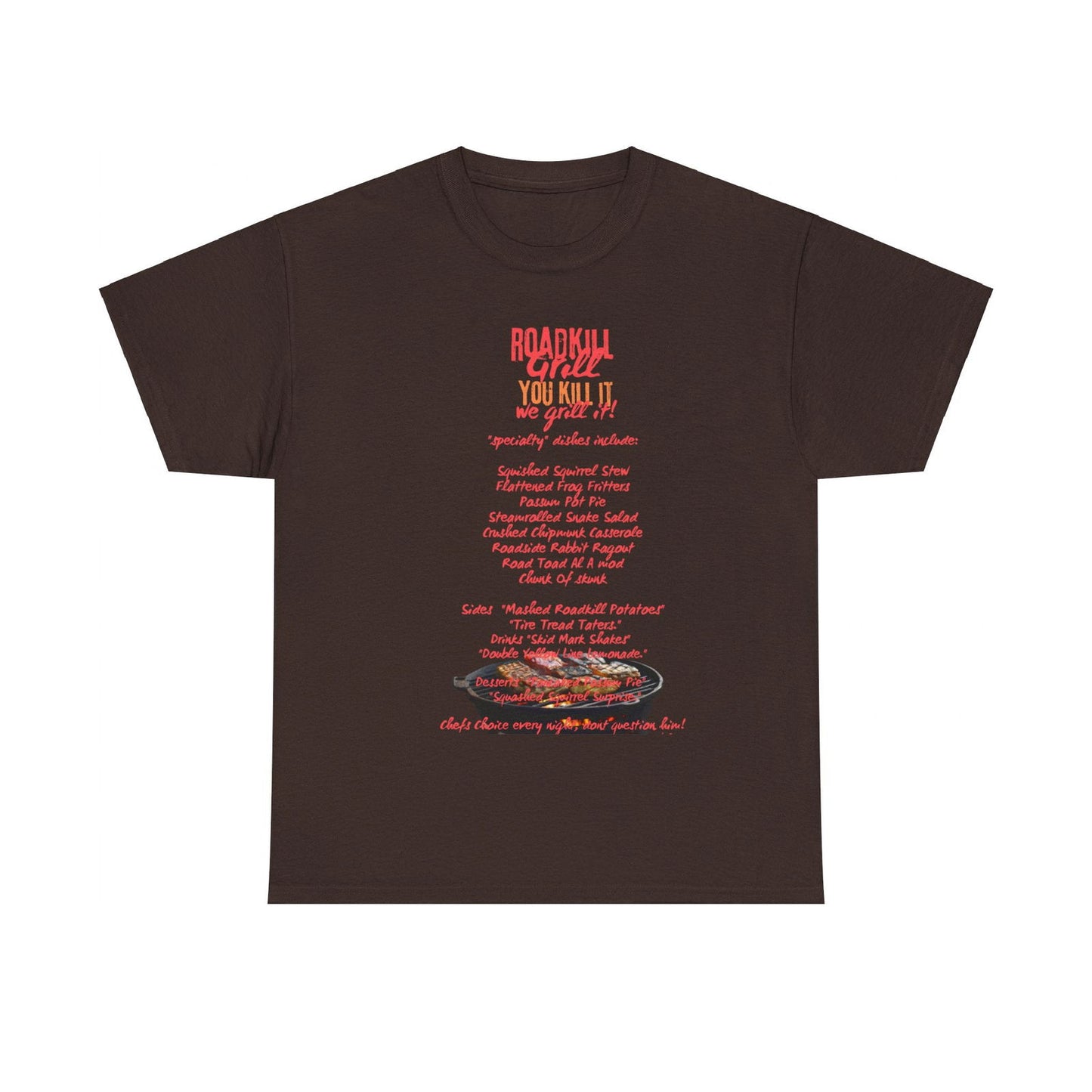 Road Kill Grill Unisex Heavy Cotton Tee - S-Mart Shop Smart Treasures