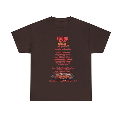 Road Kill Grill Unisex Heavy Cotton Tee - S-Mart Shop Smart Treasures