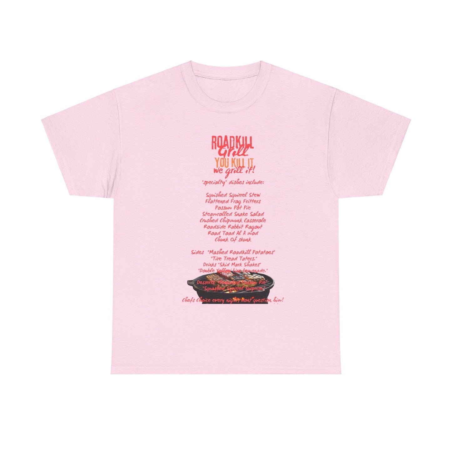 Road Kill Grill Unisex Heavy Cotton Tee - S-Mart Shop Smart Treasures