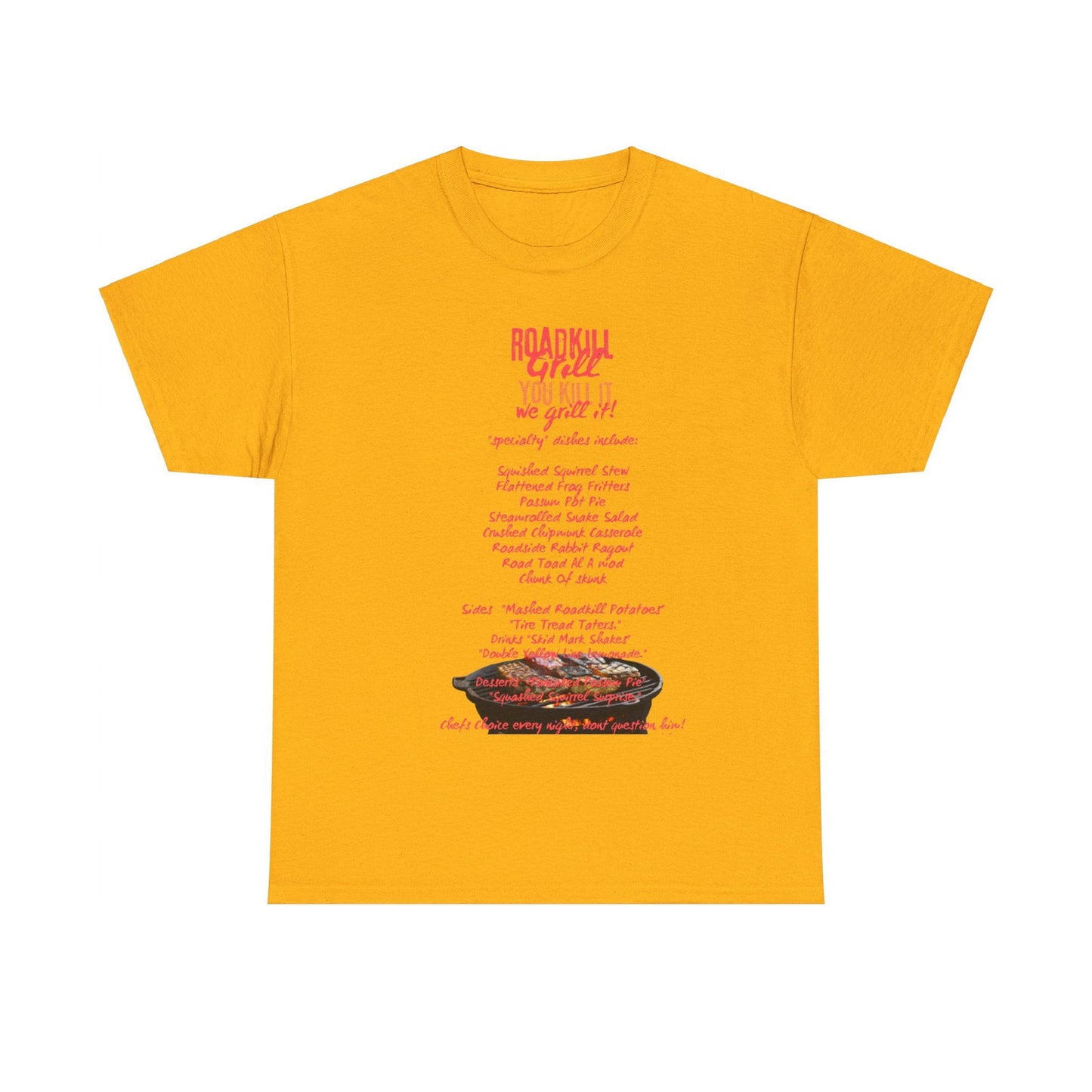 Road Kill Grill Unisex Heavy Cotton Tee - S-Mart Shop Smart Treasures