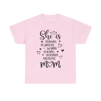 She is mom Unisex Heavy Cotton Tee - S-Mart Shop Smart Treasures