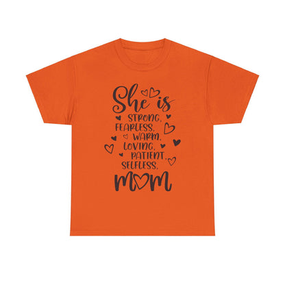 She is mom Unisex Heavy Cotton Tee - S-Mart Shop Smart Treasures