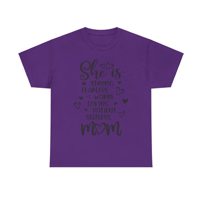 She is mom Unisex Heavy Cotton Tee - S-Mart Shop Smart Treasures