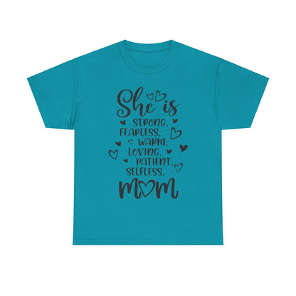 She is mom Unisex Heavy Cotton Tee - S-Mart Shop Smart Treasures