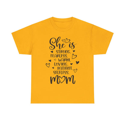 She is mom Unisex Heavy Cotton Tee - S-Mart Shop Smart Treasures
