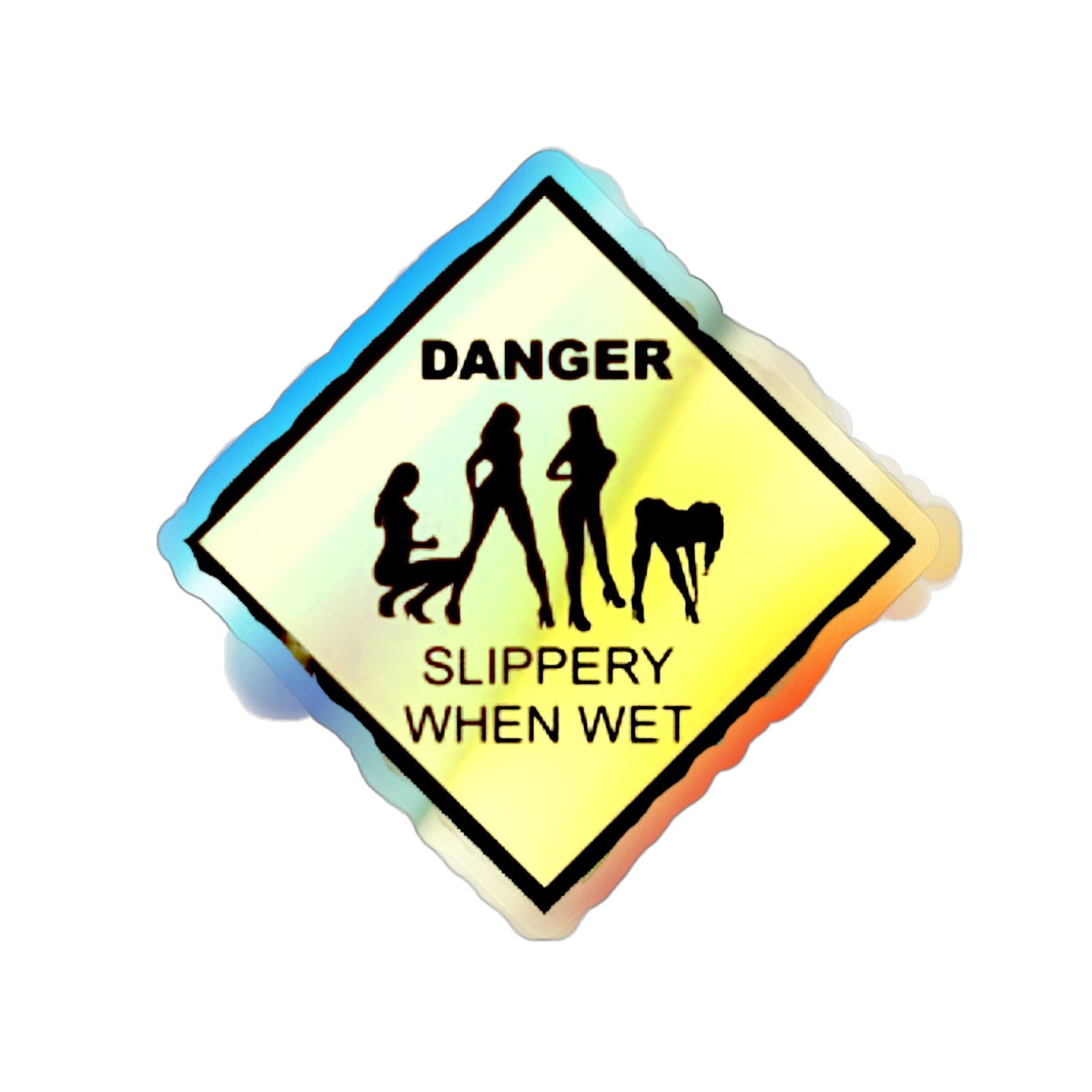 Slippery Holographic Die-cut Stickers - S-Mart Shop Smart Treasures