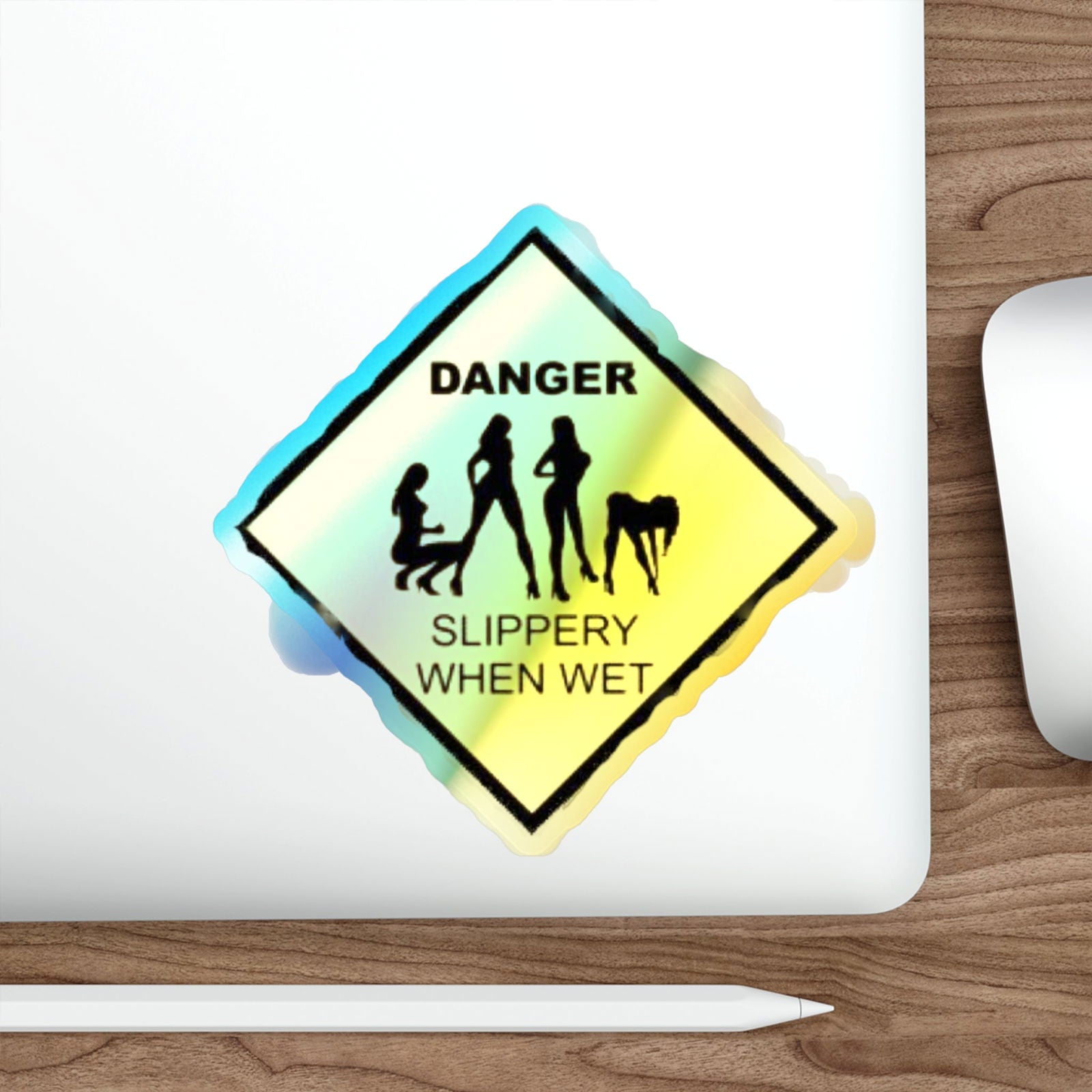 Slippery Holographic Die-cut Stickers - S-Mart Shop Smart Treasures
