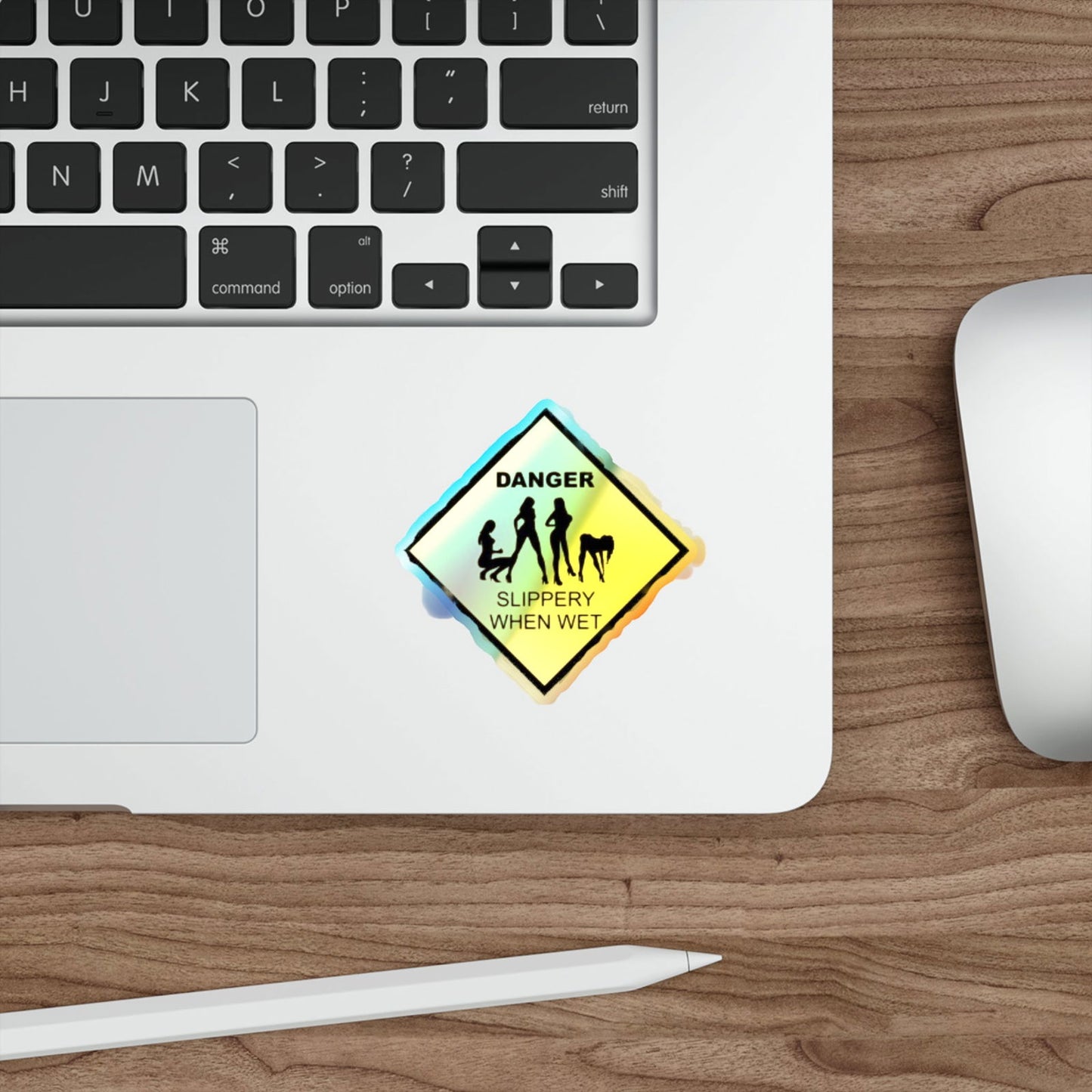 Slippery Holographic Die-cut Stickers - S-Mart Shop Smart Treasures
