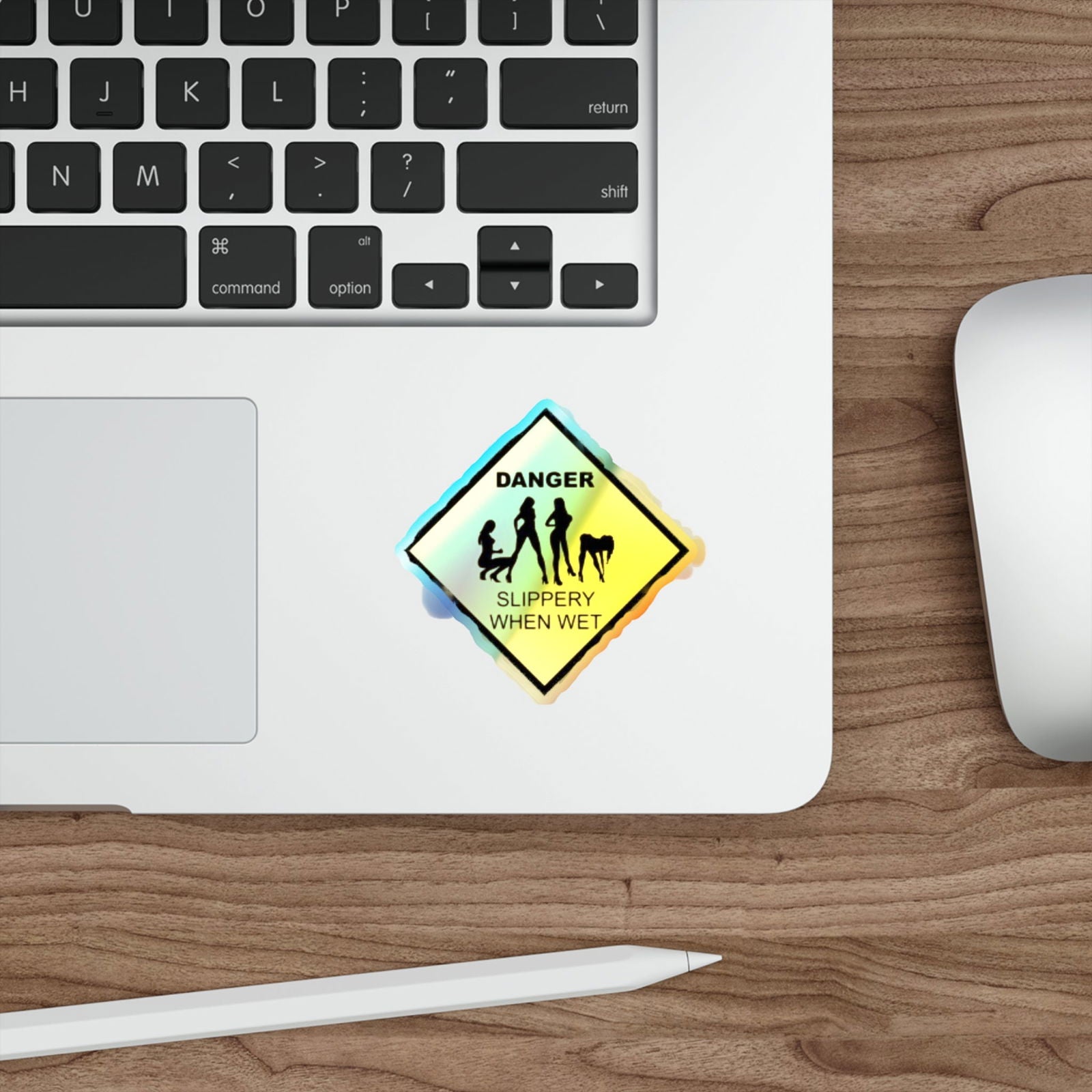 Slippery Holographic Die-cut Stickers - S-Mart Shop Smart Treasures