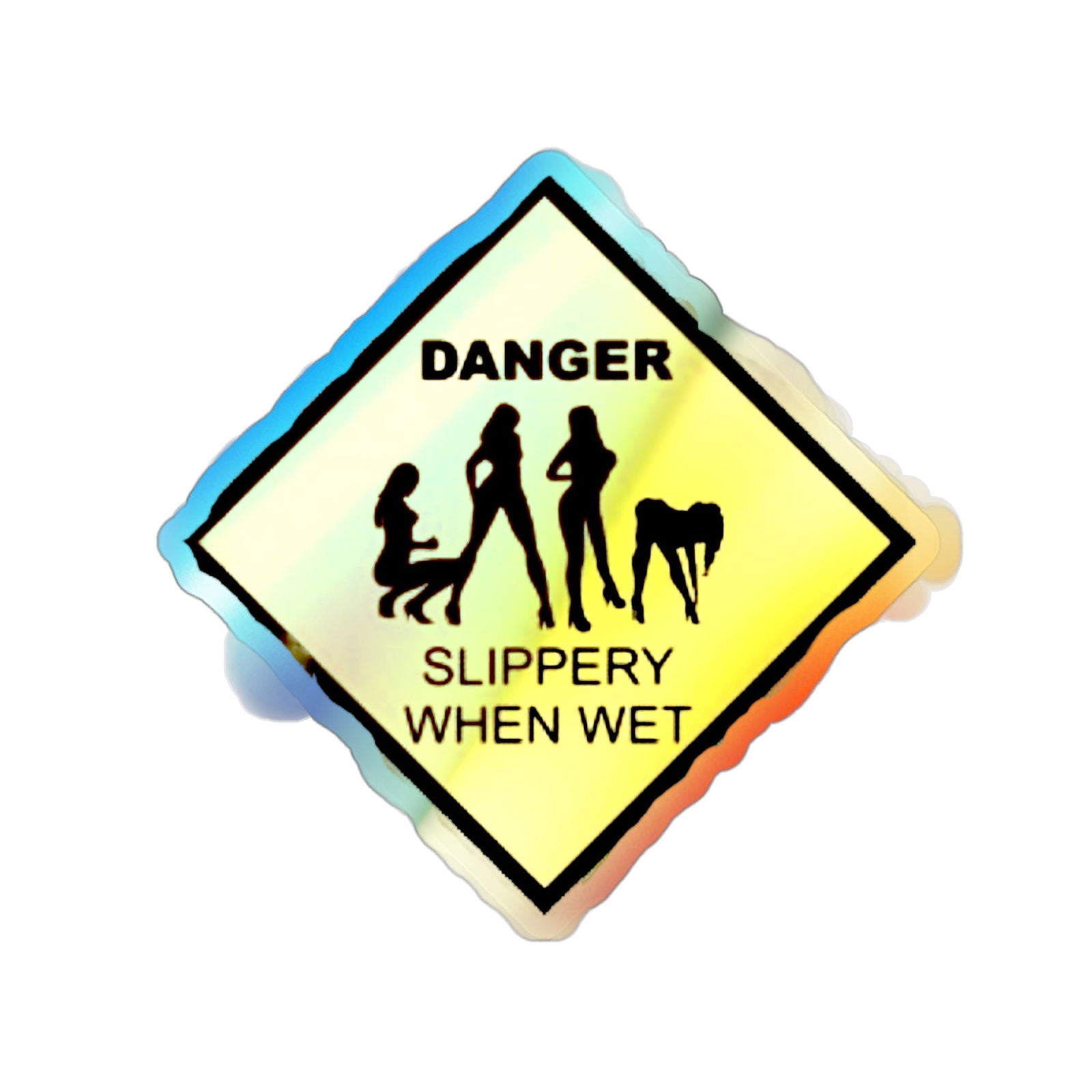 Slippery Holographic Die-cut Stickers - S-Mart Shop Smart Treasures