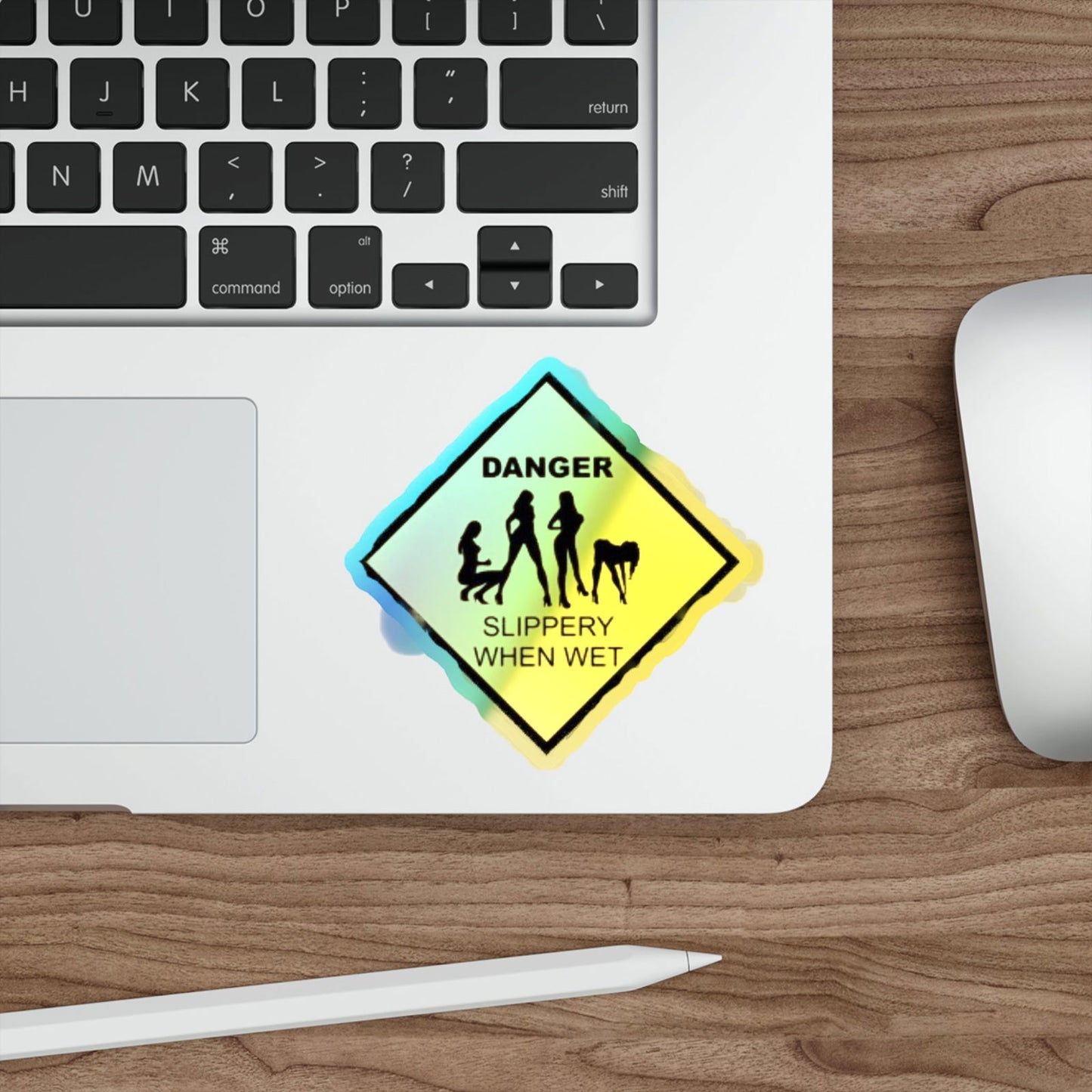 Slippery Holographic Die-cut Stickers - S-Mart Shop Smart Treasures
