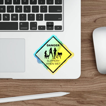 Slippery Holographic Die-cut Stickers - S-Mart Shop Smart Treasures