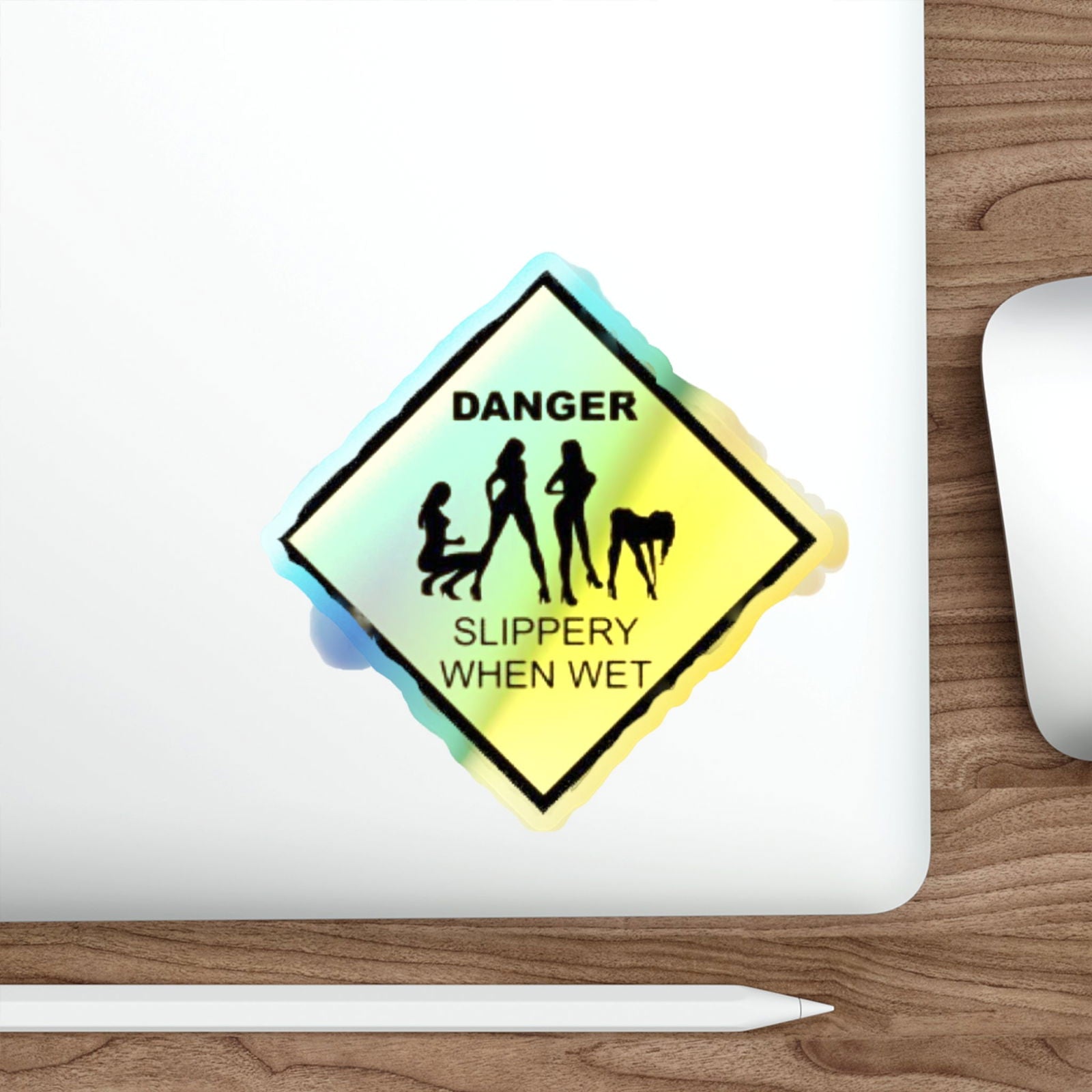 Slippery Holographic Die-cut Stickers - S-Mart Shop Smart Treasures