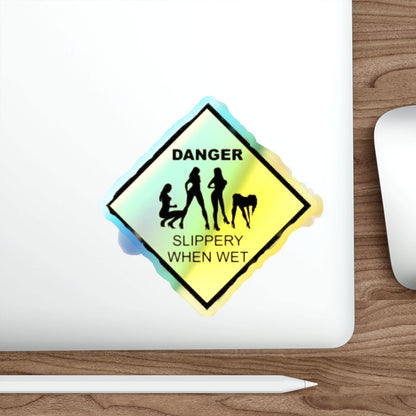 Slippery Holographic Die-cut Stickers - S-Mart Shop Smart Treasures