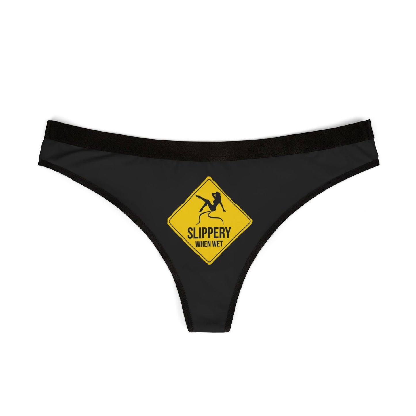 Slippery When Wet Women's Thongs (AOP) - S-Mart Shop Smart Treasures