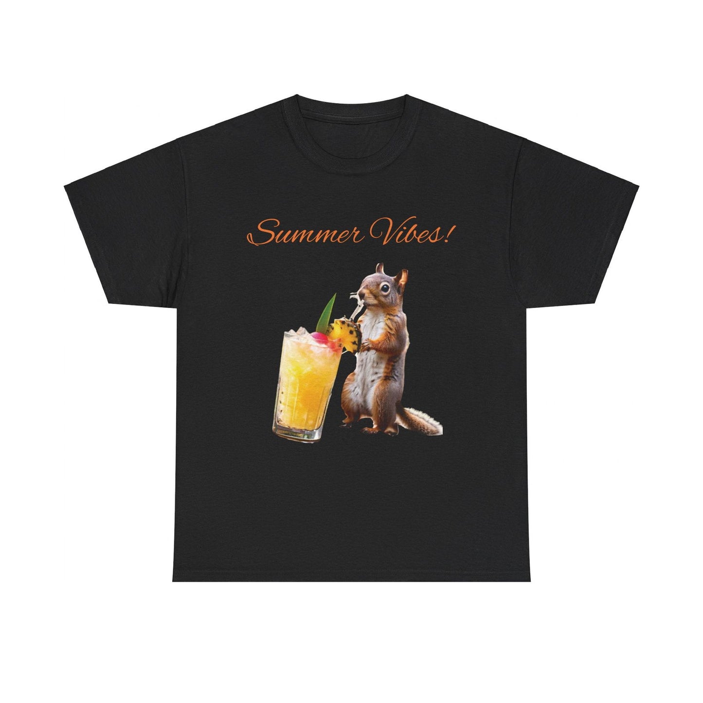 Summer Squirrel Chill Unisex Heavy Cotton Tee - S-Mart Shop Smart Treasures