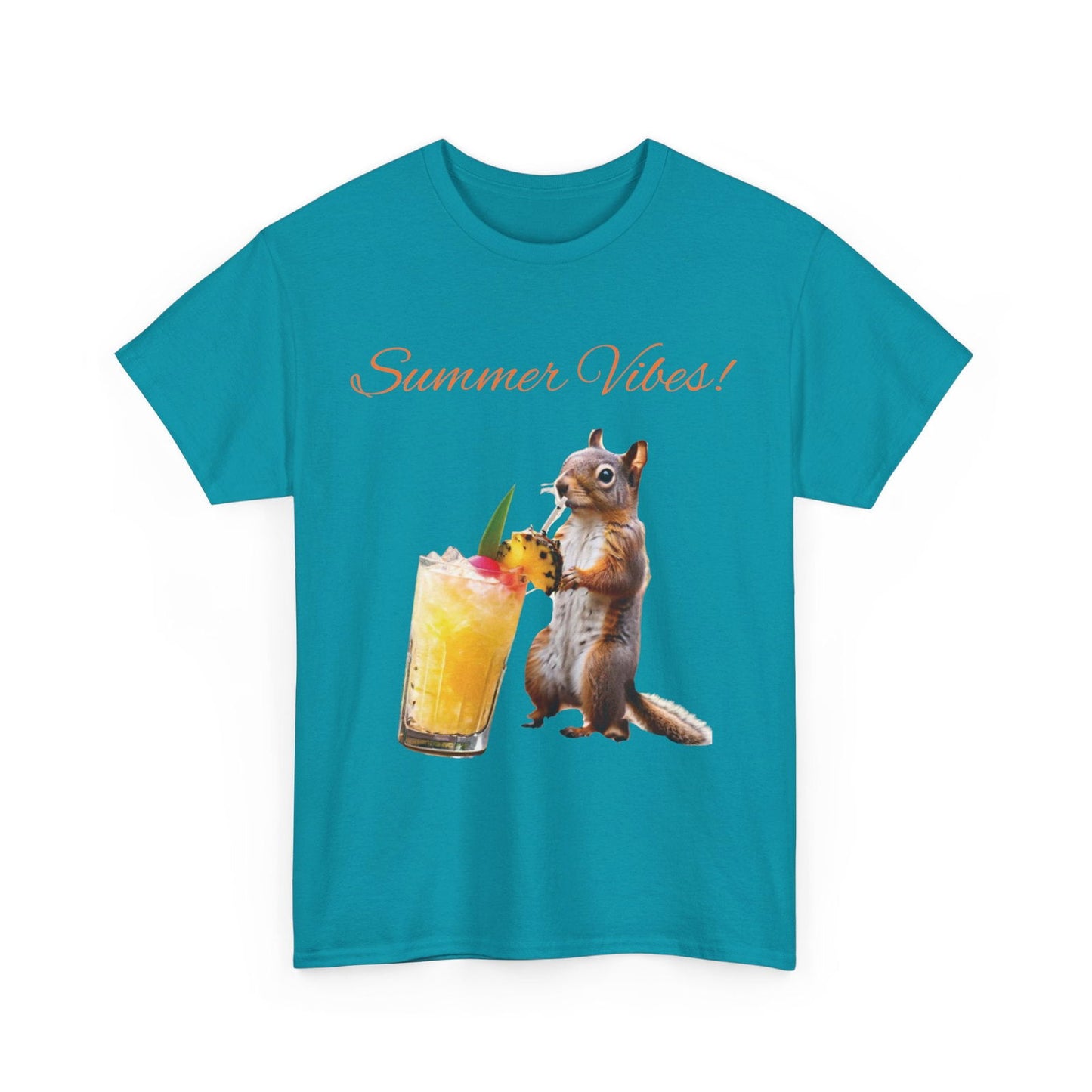 Summer Squirrel Chill Unisex Heavy Cotton Tee - S-Mart Shop Smart Treasures