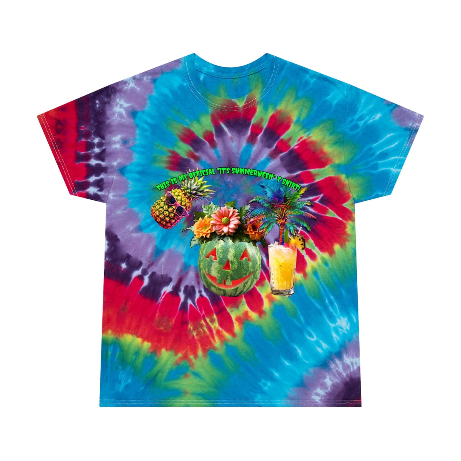 Summer Ween Tie-Dye Tee, Spiral - S-Mart Shop Smart Treasures