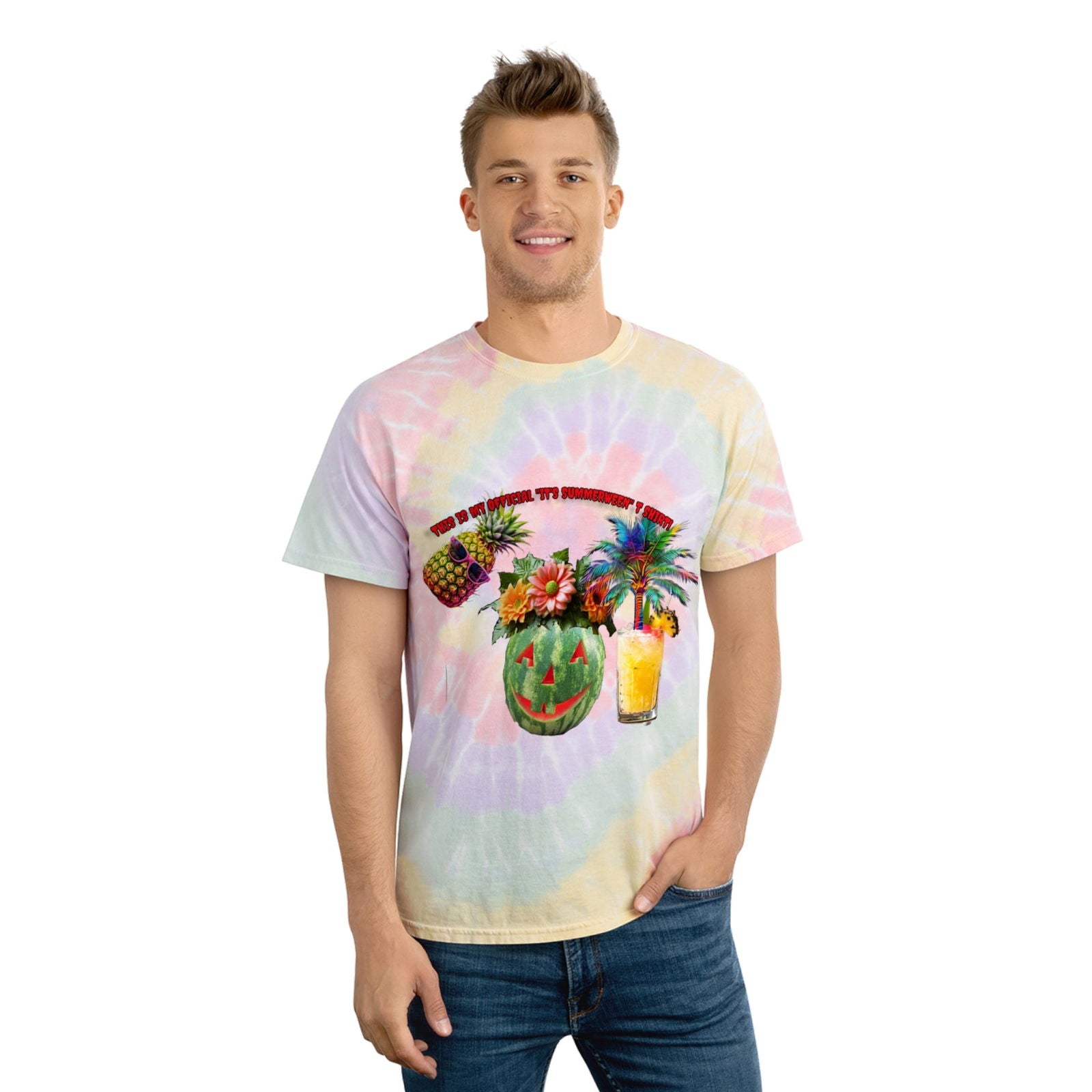 Summer Ween Tie-Dye Tee, Spiral - S-Mart Shop Smart Treasures
