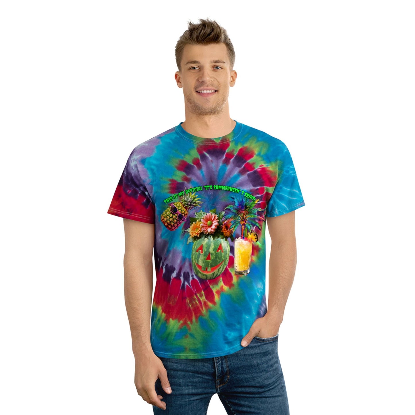 Summer Ween Tie-Dye Tee, Spiral - S-Mart Shop Smart Treasures