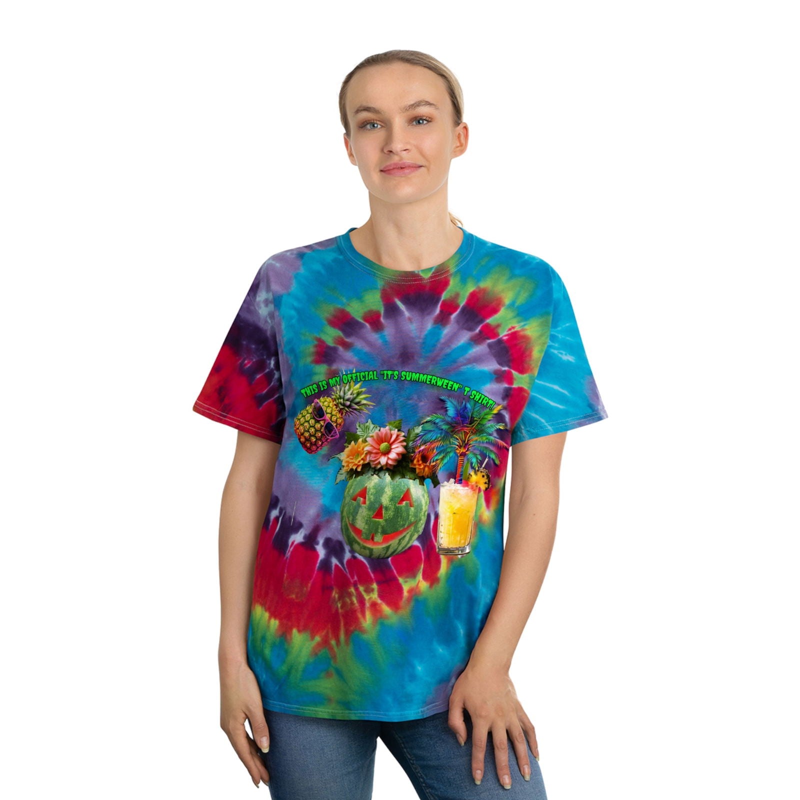 Summer Ween Tie-Dye Tee, Spiral - S-Mart Shop Smart Treasures
