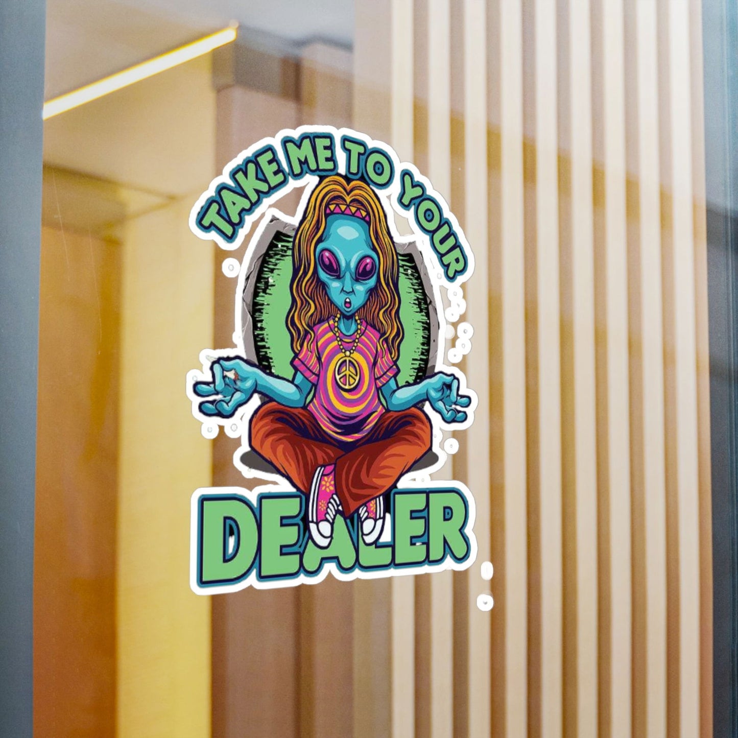 Take Me To Your Dealer Kiss-Cut Vinyl Decals - S-Mart Shop Smart Treasures