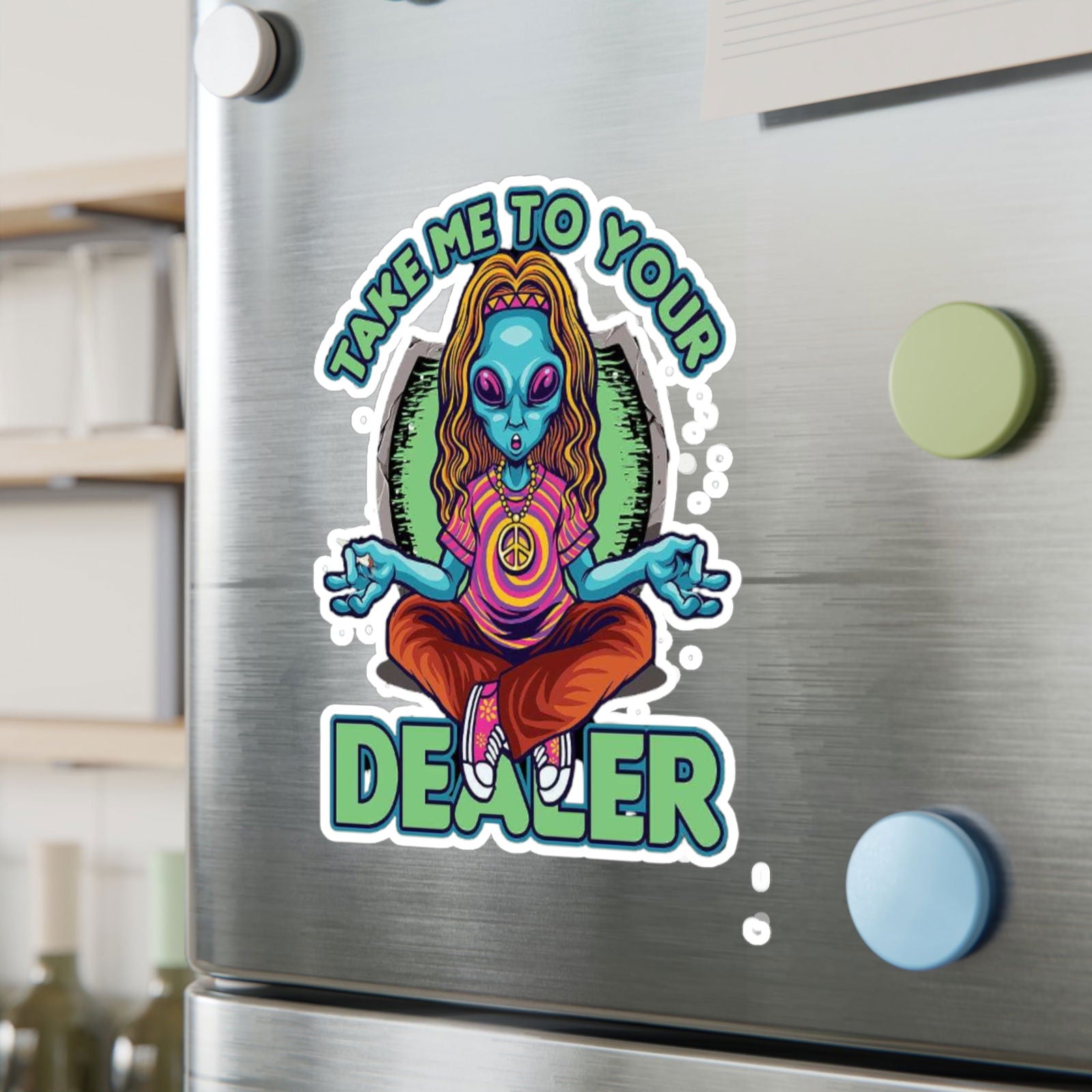 Take Me To Your Dealer Kiss-Cut Vinyl Decals - S-Mart Shop Smart Treasures