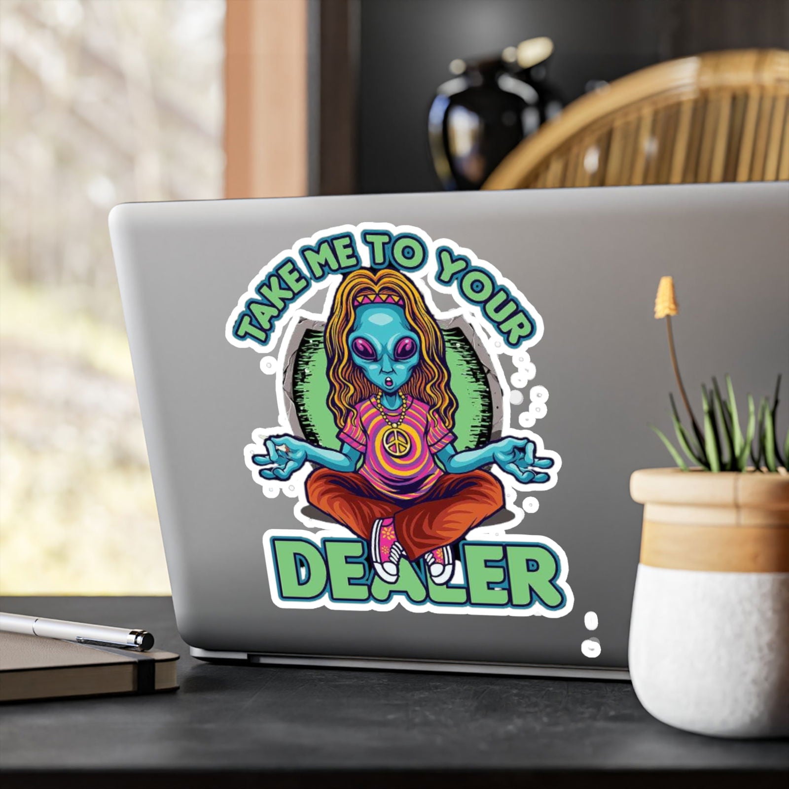 Take Me To Your Dealer Kiss-Cut Vinyl Decals - S-Mart Shop Smart Treasures