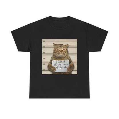 The Cat Did It Unisex Heavy Cotton Tee - S-Mart Shop Smart Treasures