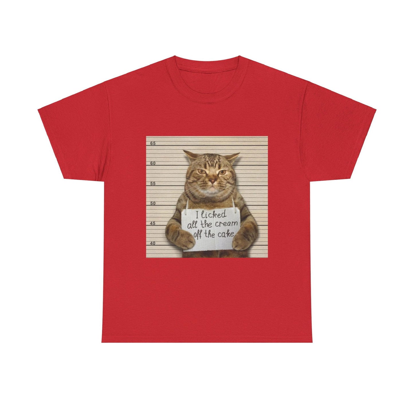 The Cat Did It Unisex Heavy Cotton Tee - S-Mart Shop Smart Treasures