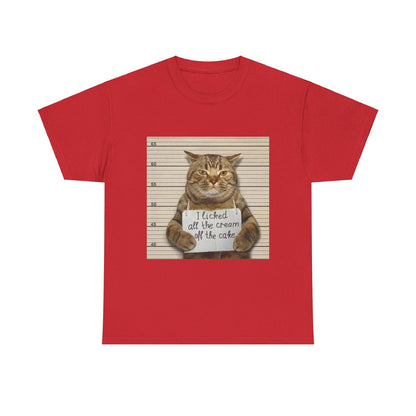 The Cat Did It Unisex Heavy Cotton Tee - S-Mart Shop Smart Treasures