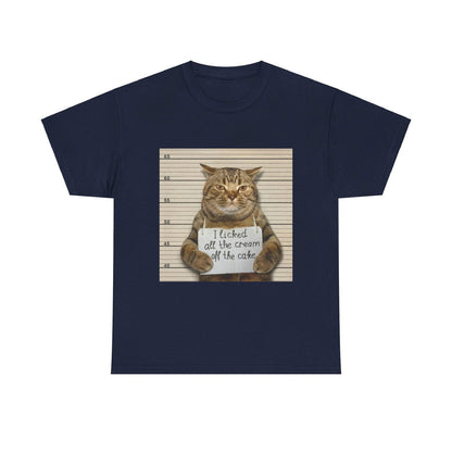 The Cat Did It Unisex Heavy Cotton Tee - S-Mart Shop Smart Treasures
