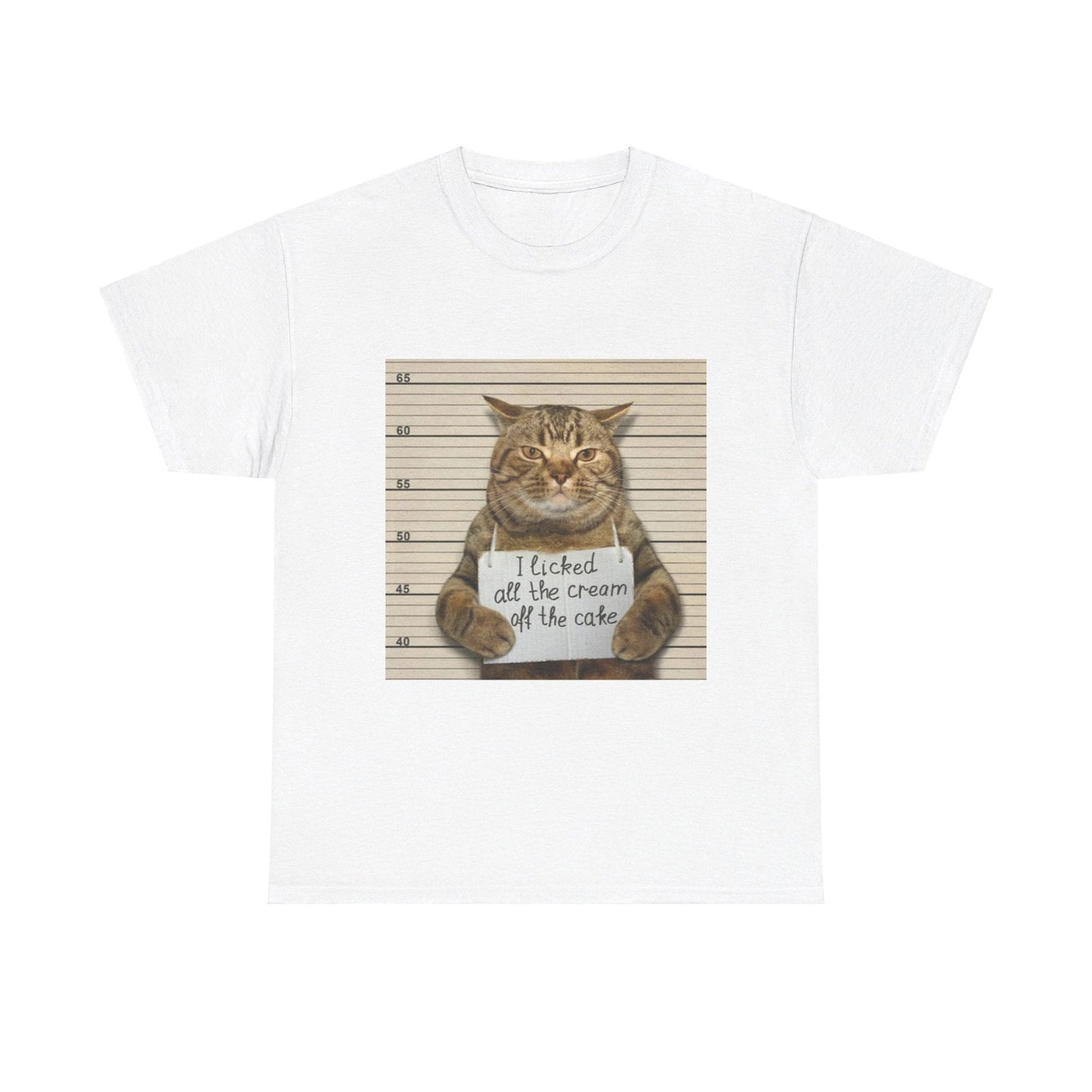 The Cat Did It Unisex Heavy Cotton Tee - S-Mart Shop Smart Treasures