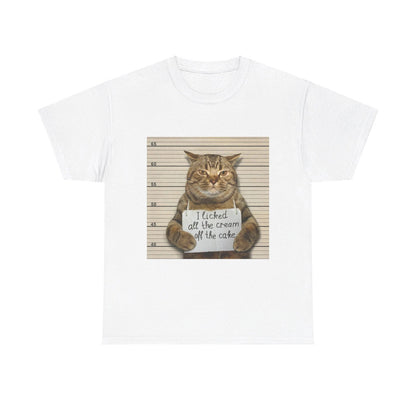 The Cat Did It Unisex Heavy Cotton Tee - S-Mart Shop Smart Treasures