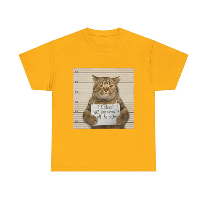 The Cat Did It Unisex Heavy Cotton Tee - S-Mart Shop Smart Treasures