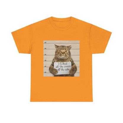 The Cat Did It Unisex Heavy Cotton Tee - S-Mart Shop Smart Treasures