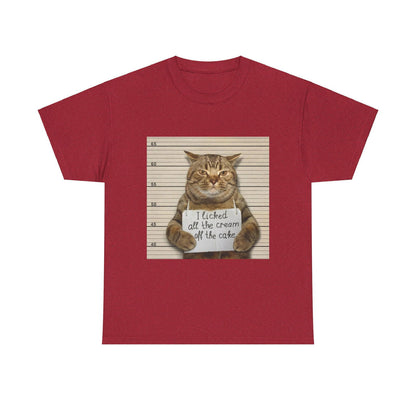 The Cat Did It Unisex Heavy Cotton Tee - S-Mart Shop Smart Treasures