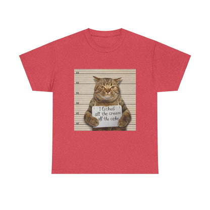 The Cat Did It Unisex Heavy Cotton Tee - S-Mart Shop Smart Treasures