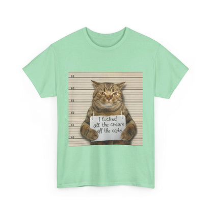 The Cat Did It Unisex Heavy Cotton Tee - S-Mart Shop Smart Treasures