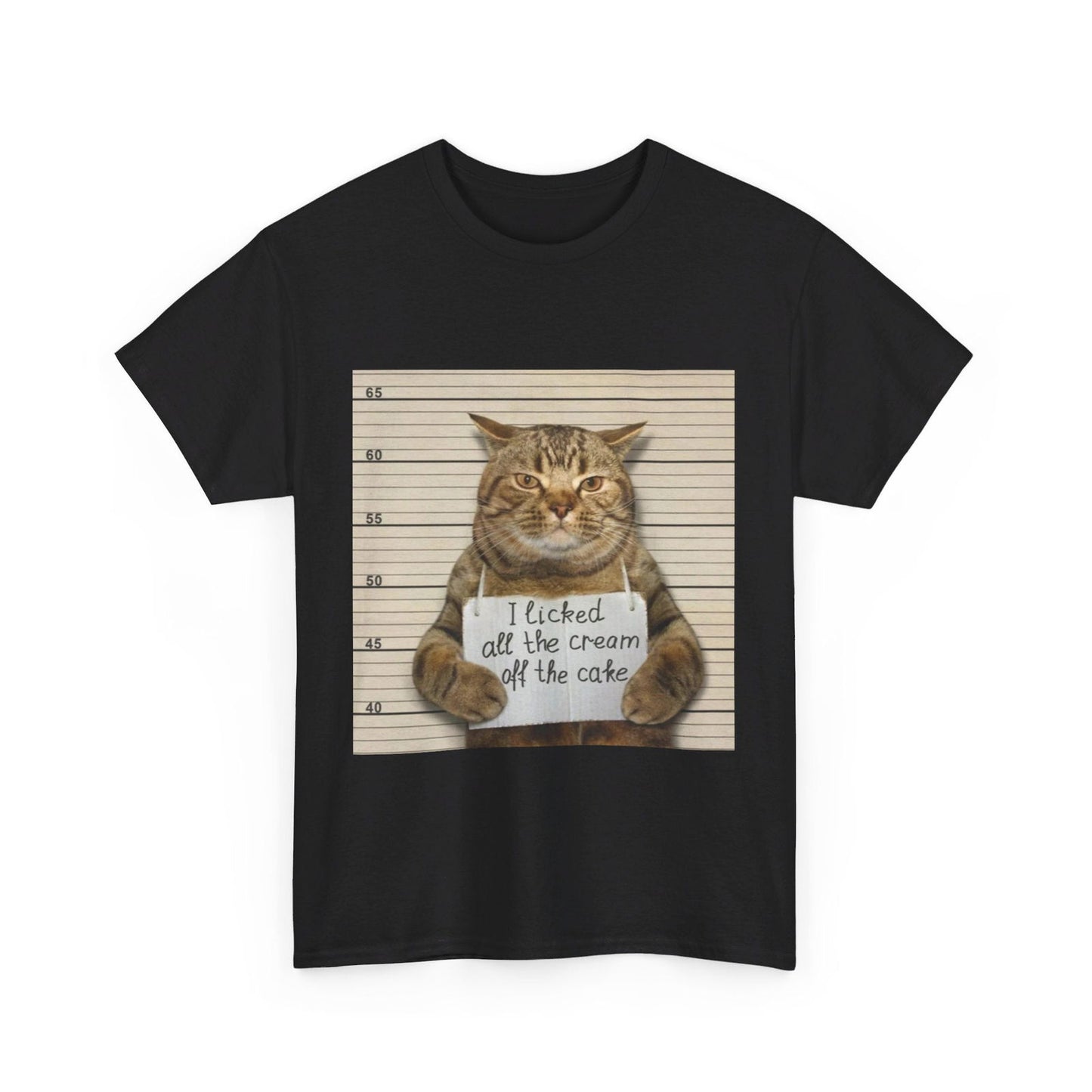 The Cat Did It Unisex Heavy Cotton Tee - S-Mart Shop Smart Treasures