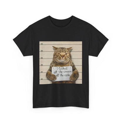 The Cat Did It Unisex Heavy Cotton Tee - S-Mart Shop Smart Treasures