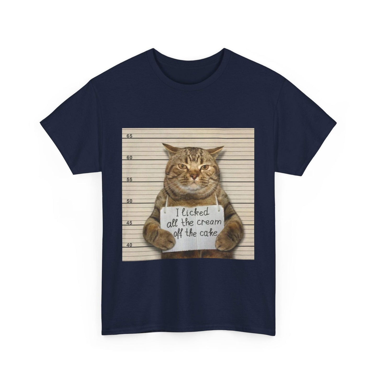 The Cat Did It Unisex Heavy Cotton Tee - S-Mart Shop Smart Treasures