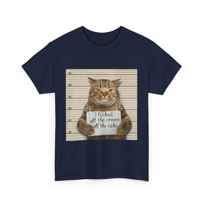 The Cat Did It Unisex Heavy Cotton Tee - S-Mart Shop Smart Treasures